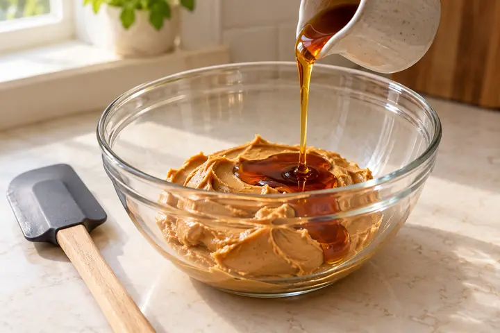 2 Ingredient Peanut Butter Cookies (No Eggs or Flour) 3 Make the dough for two ingredient peanut butter cookies