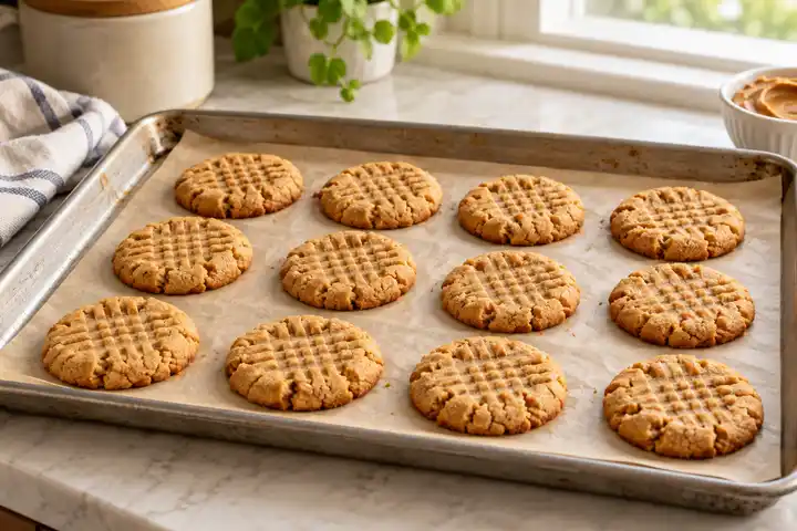 2 Ingredient Peanut Butter Cookies (No Eggs or Flour) 5 Bake and cool completely for two ingredient peanut butter cookies