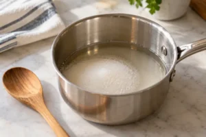 Almond Coffee Syrup (Easy 3-Ingredient Recipe) 8 Combine sugar and water for almond coffee syrup