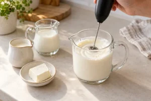 Make cream-cheese cold foam for cinnamon roll latte