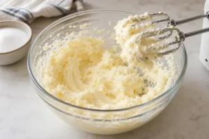 Eggless Sugar Cookies (Soft Vanilla Cookies Without Eggs) 9 Cream butter and sugar for eggless sugar cookies