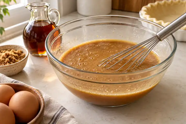 Easy Pecan Pie Recipe Without Corn Syrup 3 Pecan Pie Without Corn Syrup: Whisk the filling