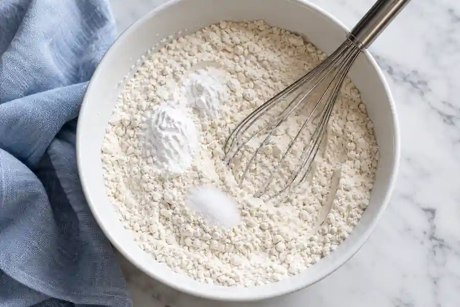 Chocolate Chip Cookies Without Brown Sugar (White Sugar Recipe) 2 Whisk in a bowl of flour, baking soda and fine salt